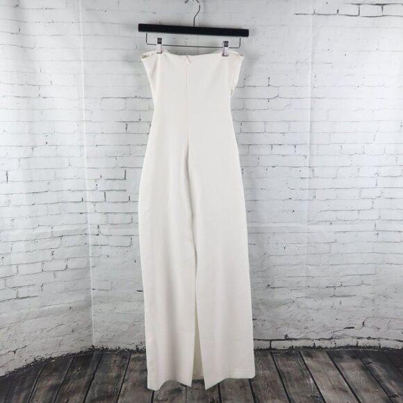 ZARA WHITE STRAPLESS BODYCON MAXI DRESS SIZE XS - Picture 11 of 13